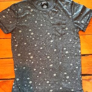 Super Massive soft grey astronomy t-shirt